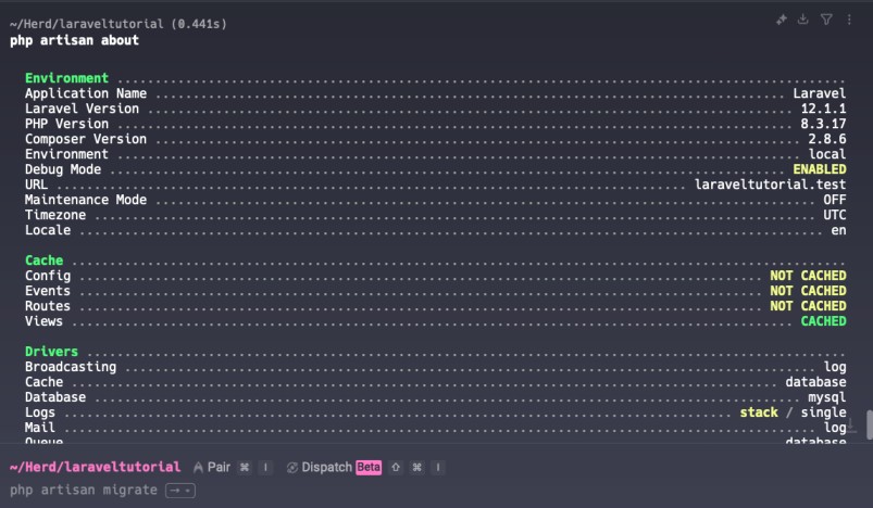 Laravel Configuration Checking